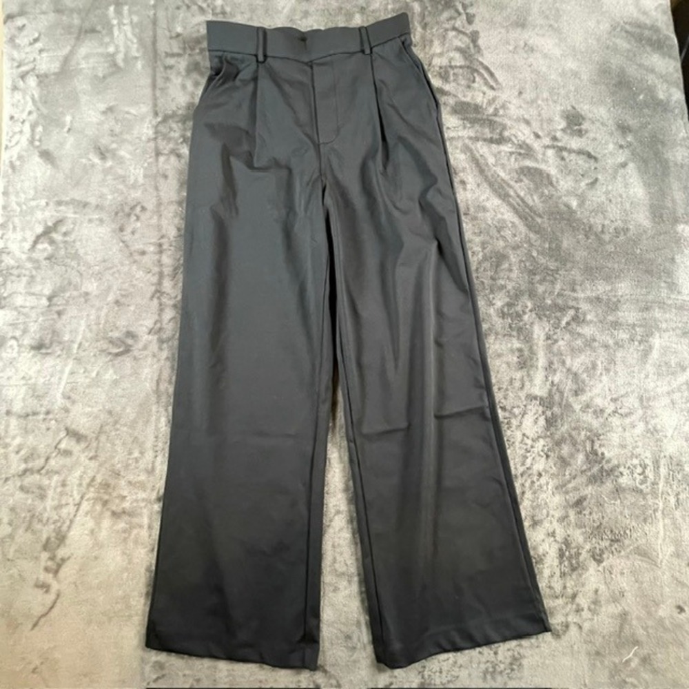Halara Flex DayStretch High Waisted Pocket Straight Leg Work Pants Black Medium